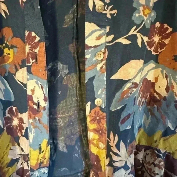 Quicksilver peplum floral top size small - Picture 3 of 7